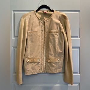 Escapade full zip suede and leather jacket